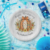 Oogst Genade Thanksgiving  Papieren Bordje (Feest)