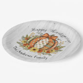 Oogst Genade Thanksgiving  Papieren Bordje (Gekanteld)