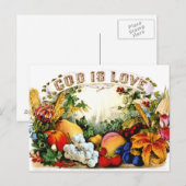  Oogst God is Love 1874 Briefkaart (Voorkant / Achterkant)