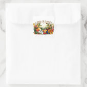 Oogst God is Love 1874 Vierkante Sticker (Tas)