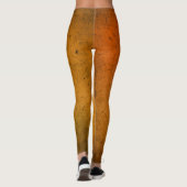 Oogst Goud Effen Effen Kleur Leggings (Achterkant)