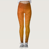 Oogst Goud Effen Effen Kleur Leggings (Voorkant)