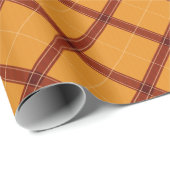 Oogst goud en rode vlecht cadeaupapier (Rol Hoek)