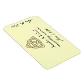 Oogst Goud Keltische Knoop Save the Date Magneet (Rechterzijde)