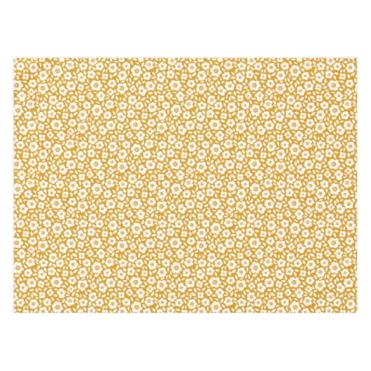 Oogst gouden bloem met cascade-tablet tafelkleed (Voorkant (Horizontaal))