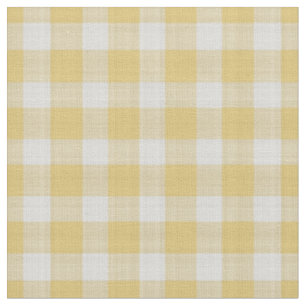 Oogst Gouden Geruite Gingham Plaid Stof
