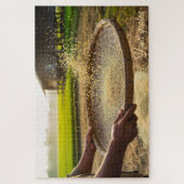 Oogst Graan, Rijstveld Legpuzzel (Verticaal)