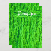 Oogst Green Grass Seed Photo Bedankkaart (Voorkant / Achterkant)