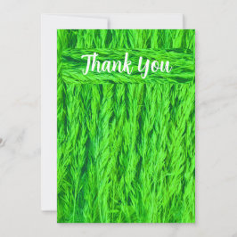 Oogst Green Grass Seed Photo Bedankkaart