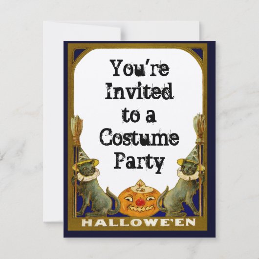 Oogst  Halloween Uitnodiging (Achterkant)