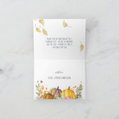  oogst | Herfst Baby shower Dank je wel Bedankkaart (Binnen)