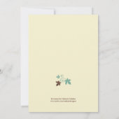 Oogst Herfst Bridal Shower Kaart (Achterkant)