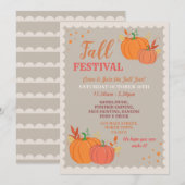 Oogst Herfst Festival Pompoen Bladeren Herfst Even Kaart (Voorkant / Achterkant)