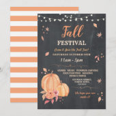 Oogst Herfst Festival Pompoen Herfst Evenement Kri Kaart (Voorkant / Achterkant)