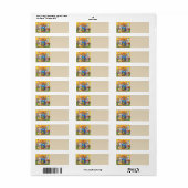 Oogst herfst herenspoelrok etiket (Full Sheet)