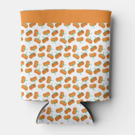 Oogst Herfst Pumpkin Pattern Oranje Green Blikjeskoeler