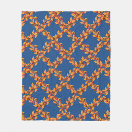 Oogst Herfst Wreaten Pattern Custom Fleece Blanket