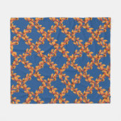 Oogst Herfst Wreaten Pattern Custom Fleece Blanket (Voorkant (Horizontaal))