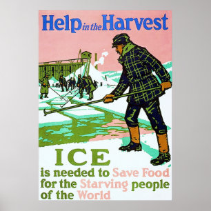 Oogst Ice ~ Wereldoorlog 1 Adverteren. Poster