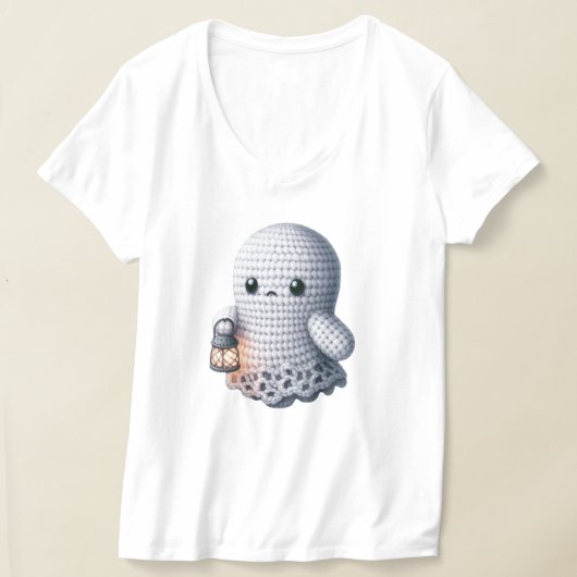 Oogst in de herfst Schattig spook T-shirt (Laagn)