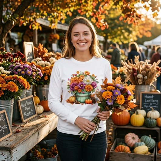 Oogst in de herfst Tri-Blend shirt