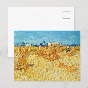 Oogst in de Provence door Van Gogh Briefkaart