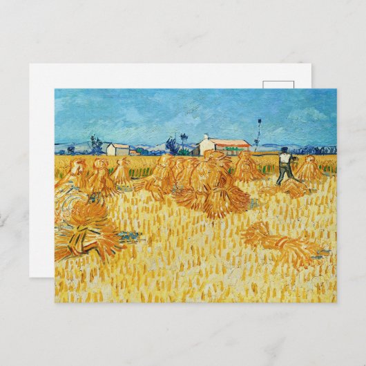 Oogst in de Provence door Van Gogh Briefkaart (Voorkant / Achterkant)