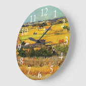 Oogst in La Crau, met Montmajour... Grote Klok (Hoek)