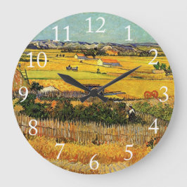 Oogst in La Crau, met Montmajour... Grote Klok