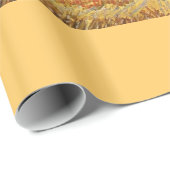 Oogst in La Crau, met Montmajour in de Backgro Cadeaupapier (Rol Hoek)