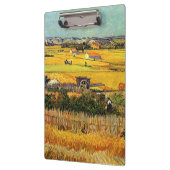 Oogst in La Crau, met Montmajour in de Backgro Klembord (Links)