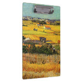 Oogst in La Crau, met Montmajour in de Backgro Klembord (Rechts)