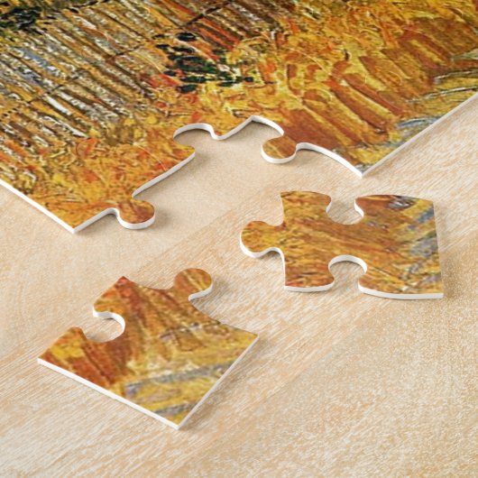 Oogst in La Crau, met Montmajour... Legpuzzel (Zijkant)