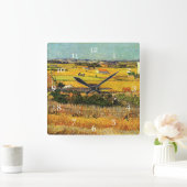 Oogst in La Crau, met Montmajour... Vierkante Klok (Huis)