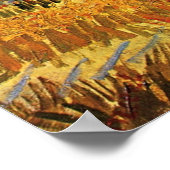 Oogst in La Crau, Montmajour door Vincent van Gogh Poster (Hoek)