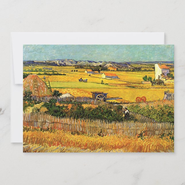 Oogst in La Crau - van Gogh (Voorkant)