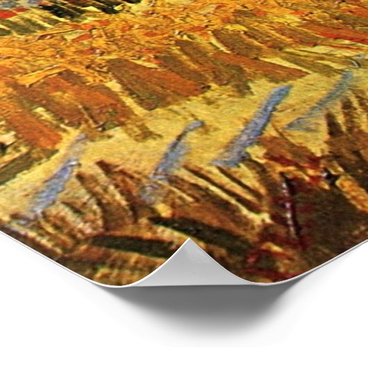 Oogst in La Crau - van Gogh Poster (Hoek)
