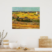 Oogst in La Crau - van Gogh Poster (Keuken)