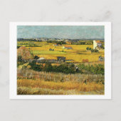 Oogst in La Crau, Vincent Van Gogh Briefkaart (Voorkant)