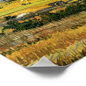 Oogst in La Crau, Vincent Van Gogh Poster (Hoek)