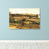 Oogst in Provence Montmajour door Vincent van Gogh Canvas Afdruk (Insitu (Houten vloer))