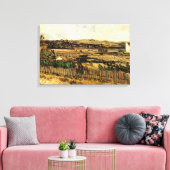 Oogst in Provence Montmajour door Vincent van Gogh Canvas Afdruk (Insitu (Woonkamer))