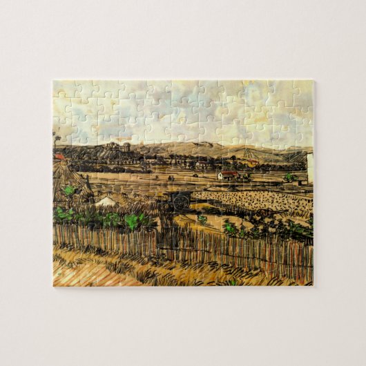 Oogst in Provence Montmajour door Vincent van Gogh Legpuzzel (Horizontaal)