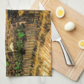 Oogst in Provence Montmajour door Vincent van Gogh Theedoek (Quarter Fold)