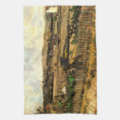 Oogst in Provence Montmajour door Vincent van Gogh Theedoek (Verticaal)