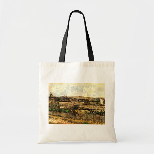 Oogst in Provence Montmajour door Vincent van Gogh Tote Bag (Voorkant)