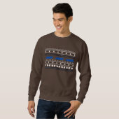 Oogst-kerstTurbo Car Sweatshirt (Voorkant volledig)