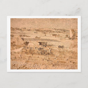 Oogst Landscape, Vincent van Gogh Briefkaart