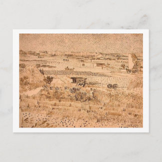 Oogst Landscape, Vincent van Gogh Briefkaart