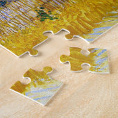 Oogst landschap met Blue Cart Vincent Van Gogh Legpuzzel (Zijkant)